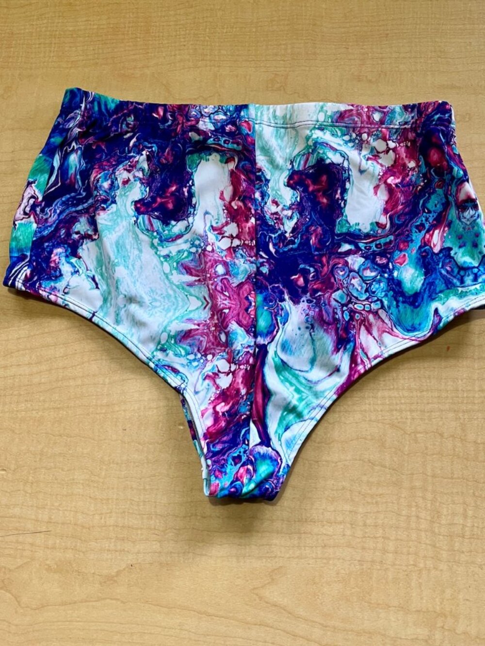 FRW Freedom Rave Wear High Waisted Psychedelic Festival Bottoms XL - Picture 3 of 3